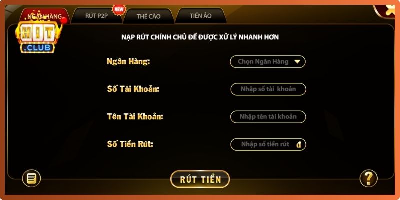 Đổi thưởng nhanh qua ngân hàng