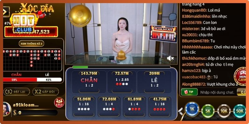 Khám phá Xóc Đĩa Livestream chân thực